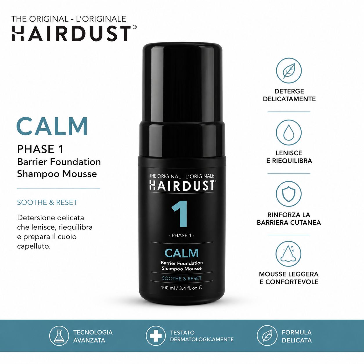 Fase 1 - Calm Shampoo Mousse