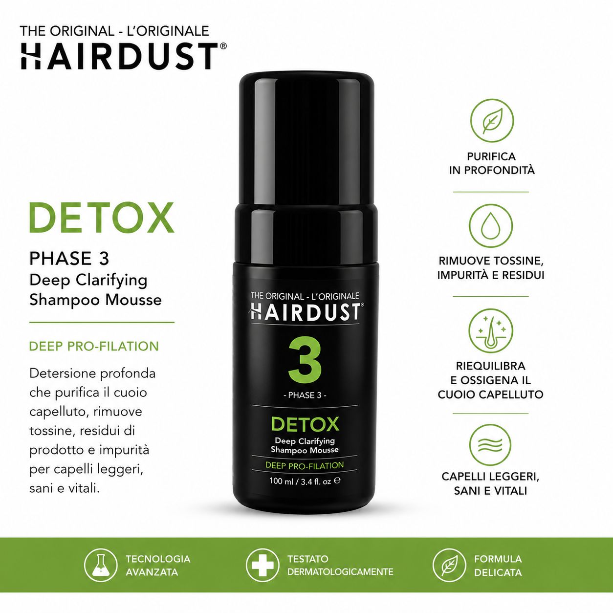 Fase 3 - Detox Deep Clarifying Shampoo Mousse